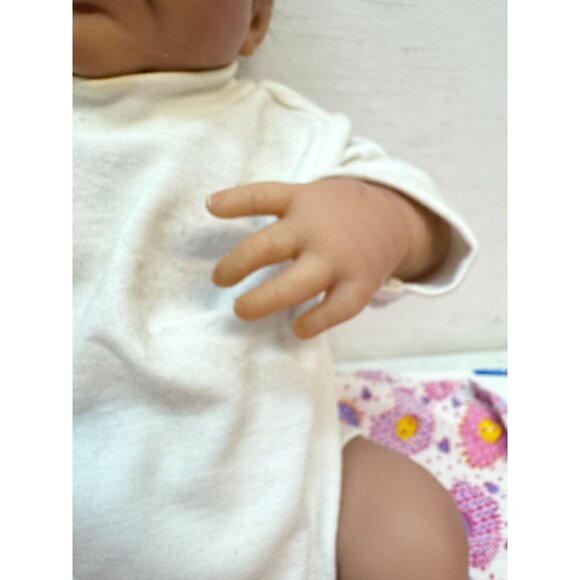 Newborn Realistic Baby Girl Aston Drake with Pacifier - Picture 15 of 16